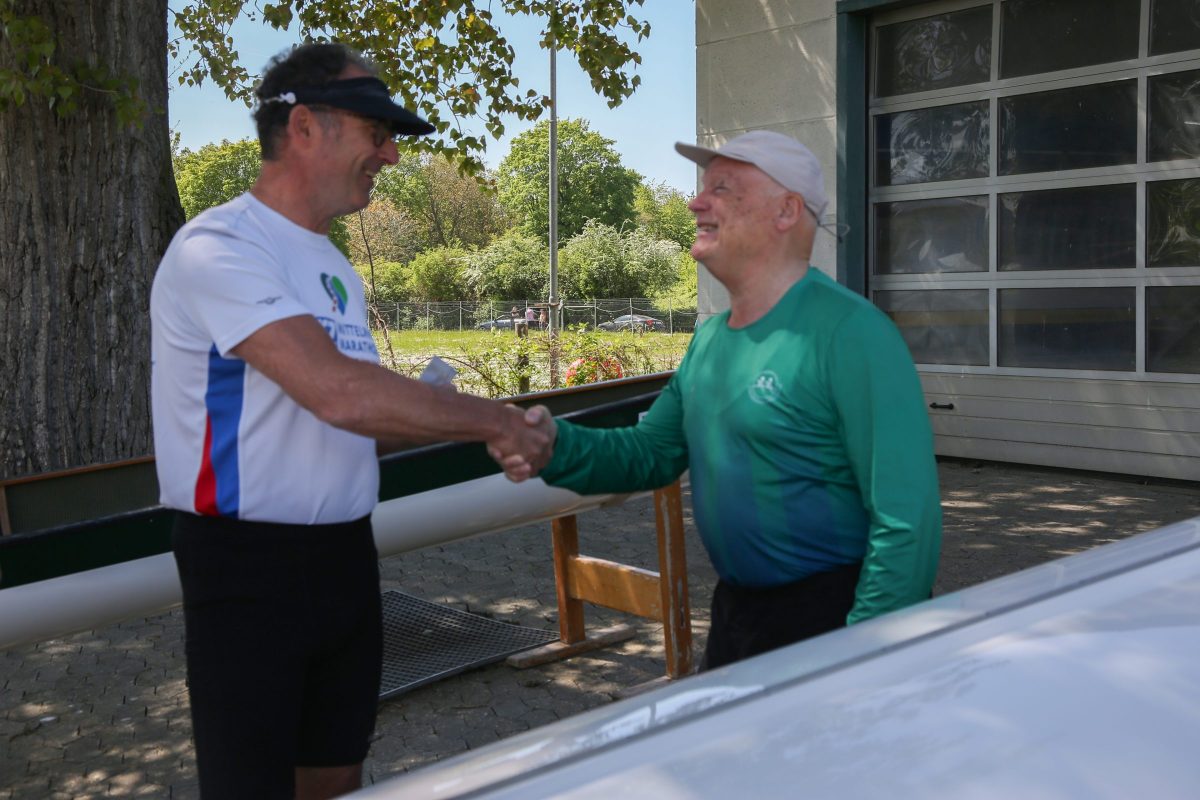 gratulation für den erfolgreichen ruderer